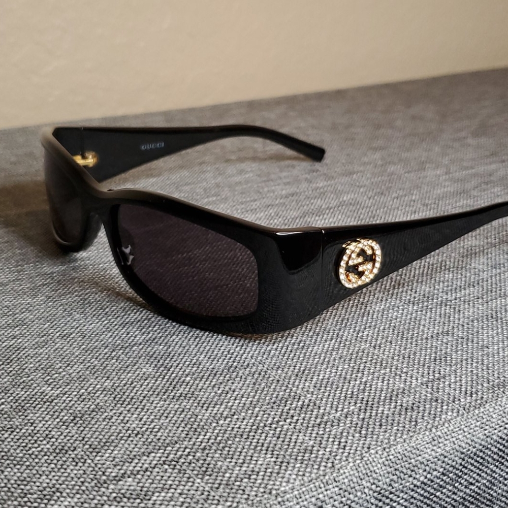 90s Gucci sunglasses with rhinestones
